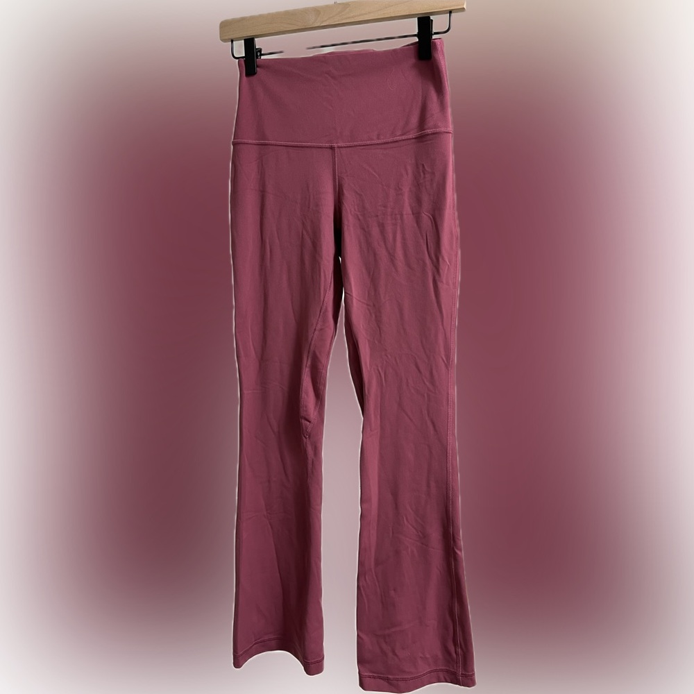 Lululemon Washed Mauve Mini Flare Align Leggings 28”